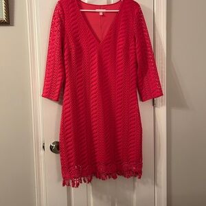 Lilly Pulitzer Hot Pink Shift Dress